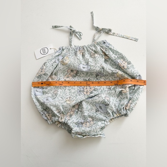 NWT - Handmade Floral Summer Romper - Pastel - Size 3-4T - Picture 6 of 6